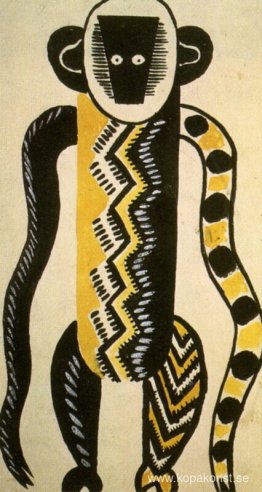 The Creation of the World Monkey ritning av kostym The Creation of the World Monkey ritning av kostym