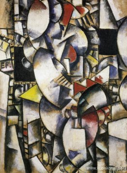 Naken modell i verkstaden Naken modell i verkstaden