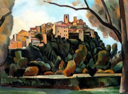 Utsikt över Saint Paul de Vence Utsikt över Saint Paul de Vence