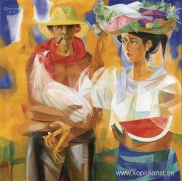 Försäljare från marknadsplatsen Försäljare från marknadsplatsen