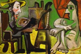 Målare och hans modell Målare och hans modell