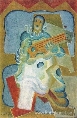 Pierrot som spelar gitarr Pierrot som spelar gitarr