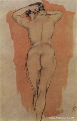 Artist's Model från baksidan Artist's Model från baksidan