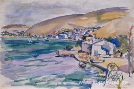 Balaklava. Utsikt över staden och bukten. Balaklava. Utsikt över staden och bukten.