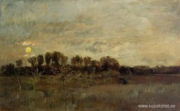 Fruktträdgården vid solnedgången Fruktträdgården vid solnedgången