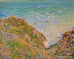 Utsikt från klippan vid Pourville, ljust väder Utsikt från klippan vid Pourville, ljust väder