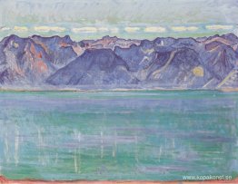Genèvesjön, med utsikt över Savoyerberge Genèvesjön, med utsikt över Savoyerberge