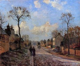 En väg i Louveciennes En väg i Louveciennes