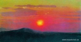 Röd solnedgång Röd solnedgång