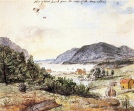 Utsikt över West Point från sidan av berget Utsikt över West Point från sidan av berget