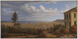 Hobart Town, tagen från trädgården där jag bodde Hobart Town, tagen från trädgården där jag bodde