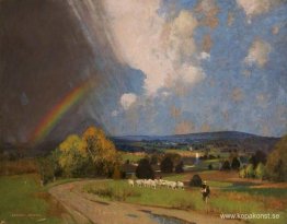 Landskap med regnbåge Landskap med regnbåge