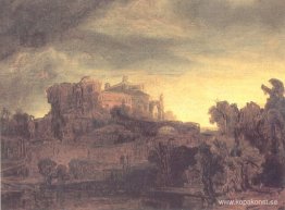 Landskap med ett slott Landskap med ett slott