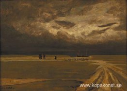 Fiskare flyr från stormen Fiskare flyr från stormen