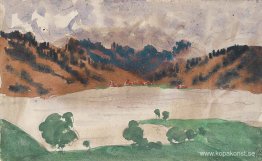 Landskap med en flod (Norge mellan Bergen och Christiania) Landskap med en flod (Norge mellan Bergen och Christiania)