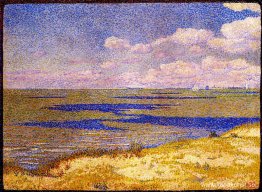 Utsikt över floden Schelde Utsikt över floden Schelde