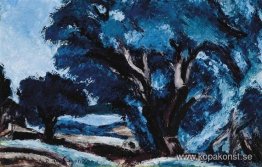 Blått landskap Blått landskap