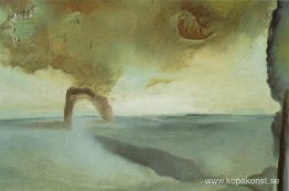 Landskap med sten i form av en triumfbåge Landskap med sten i form av en triumfbåge