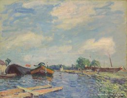 Kanal vid Saint Mammes Kanal vid Saint Mammes