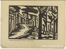 Landskap med sicksackväg Landskap med sicksackväg