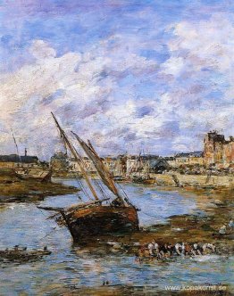 Trouville, den inre hamnen, lågvatten Trouville, den inre hamnen, lågvatten