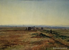 Via Appia vid solnedgången Via Appia vid solnedgången