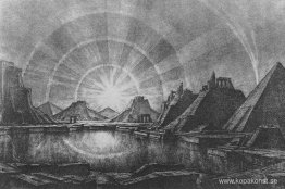 Landskap med sjö Landskap med sjö