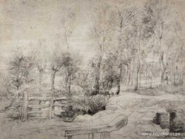 Landskap med träd Landskap med träd