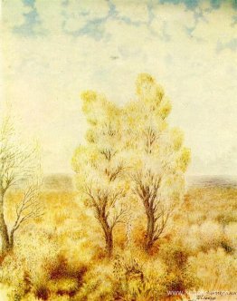 September i byn Bohdanivka på dammen September i byn Bohdanivka på dammen