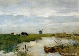 Holländskt polderlandskap Holländskt polderlandskap