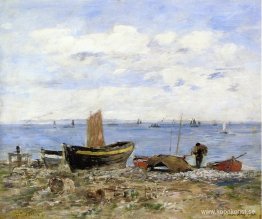 Stranden vid Sainte-Adresse, lågvatten Stranden vid Sainte-Adresse, lågvatten