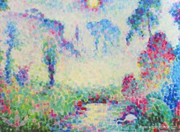 Paysage pointilliste Paysage pointilliste