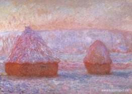 Grainstacks på Giverny, Morgoneffekt Grainstacks på Giverny, Morgoneffekt