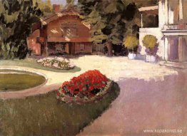 Trädgård vid Yerres Trädgård vid Yerres