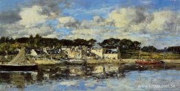 Byn och hamnen vid floden Byn och hamnen vid floden