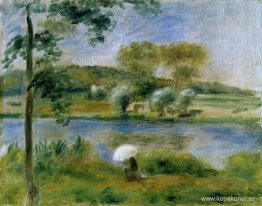 Landskap flodens stränder Landskap flodens stränder