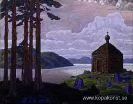 Landskap med kapell Landskap med kapell