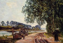 Stränderna av floden Auray Stränderna av floden Auray