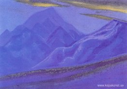 Ladakh. Gyllene moln över blå berg. Ladakh. Gyllene moln över blå berg.