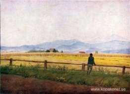 Landskap med en mansfigur Landskap med en mansfigur