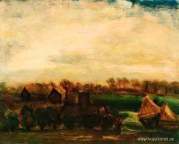 Landskap med höstackar Landskap med höstackar