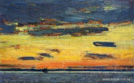 Solnedgång på havet Solnedgång på havet