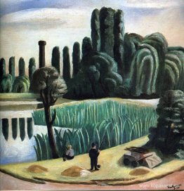 Havslandskap med poppel Havslandskap med poppel