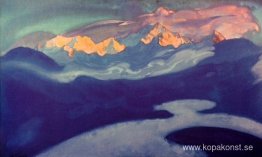 Utsikt över Kangchenjunga från Turpindar Utsikt över Kangchenjunga från Turpindar