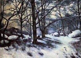 Smältande snö. Fontainbleau Smältande snö. Fontainbleau