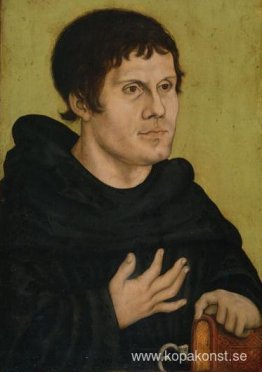 Porträtt av Martin Luther som en augustinermunk Porträtt av Martin Luther som en augustinermunk