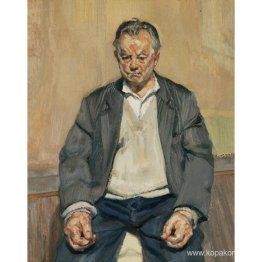 Bruce Bernard sittande Bruce Bernard sittande