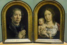 The Carondelet Diptyk: Jean Carondelet (vänster panel), Virgin a The Carondelet Diptyk: Jean Carondelet (vänster panel), Virgin a