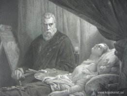 Tintoretto vid sin dotters dödsbädd Tintoretto vid sin dotters dödsbädd