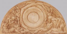 Studera för Lunetten med Vertumnus och Pomona Studera för Lunetten med Vertumnus och Pomona